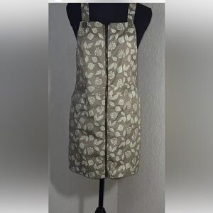 Atypical Women’s Overall Leaf Print Dress Size 12
